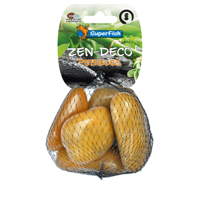 Прикраси для акваріума SF ZEN PEBBLE MEDIUM YELLOW 450 GRAM (A8050260)