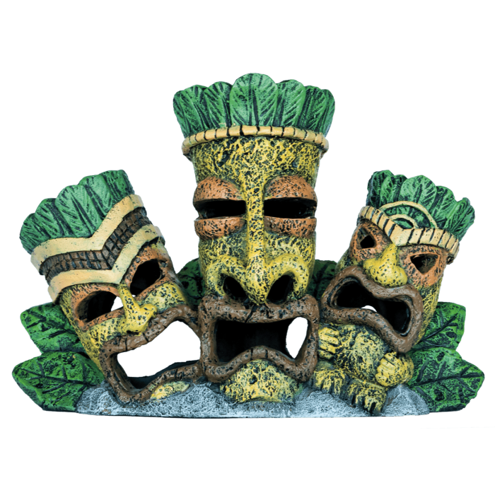 Декорація для акваріума SF DECO TIKI TRIPLE BROWN (A4021435)