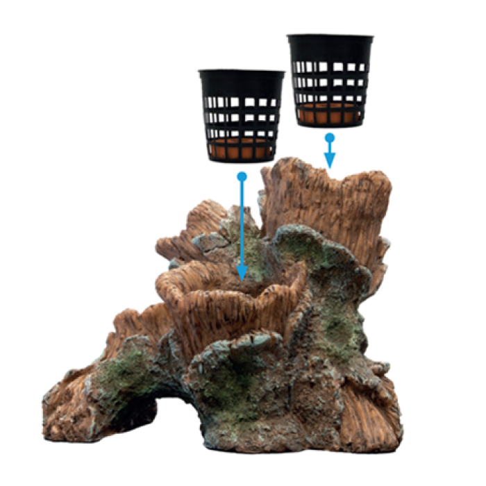 Декорація для акваріума SF SCAPERS WOOD PLANTY L (A4040640)