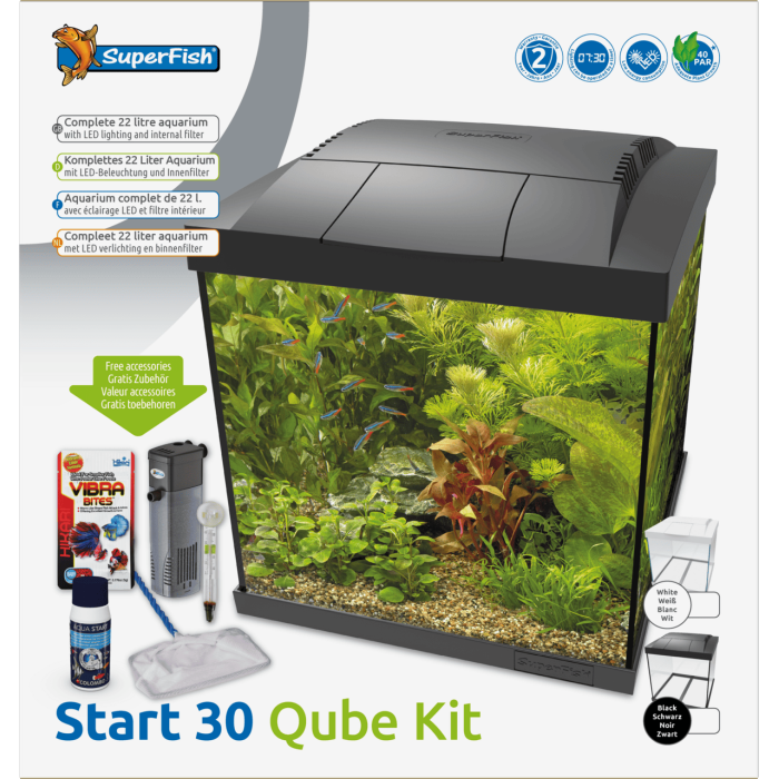 Акваріумний комплект - SF START QUBE 30 KIT BLACK (A4052350)