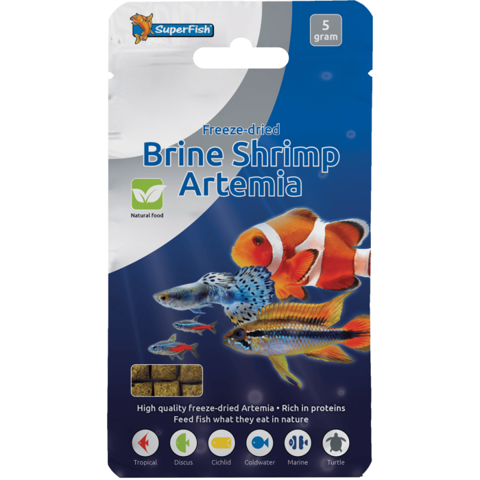 Сублімований корм для риб SF FREEZE DRIED BRINE SHRIMP 5 GRAM (A3040010)