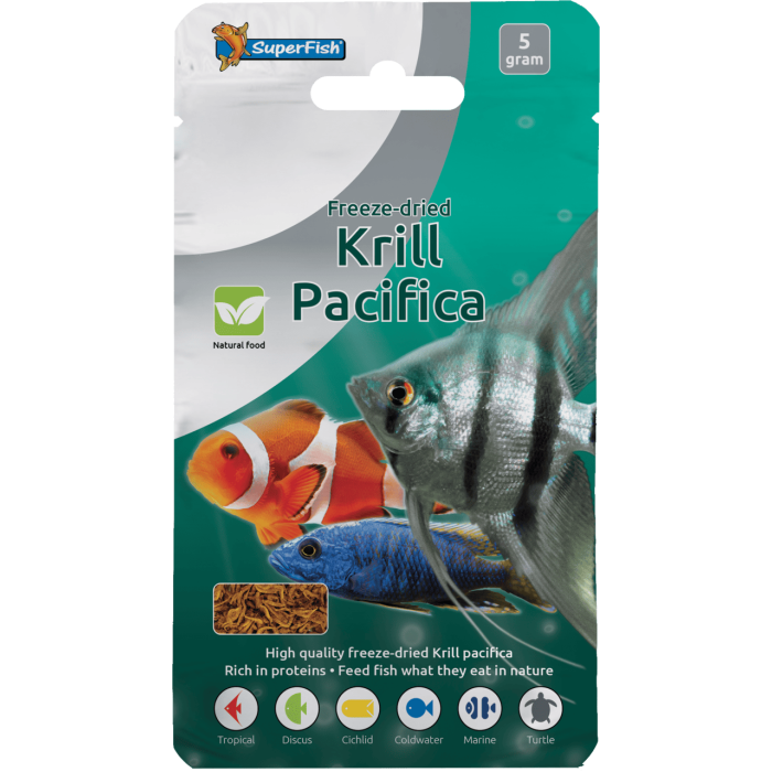 Сублімований корм для риб SF FREEZE DRIED KRILL PACIFICA 5 GRAM (A3040030)