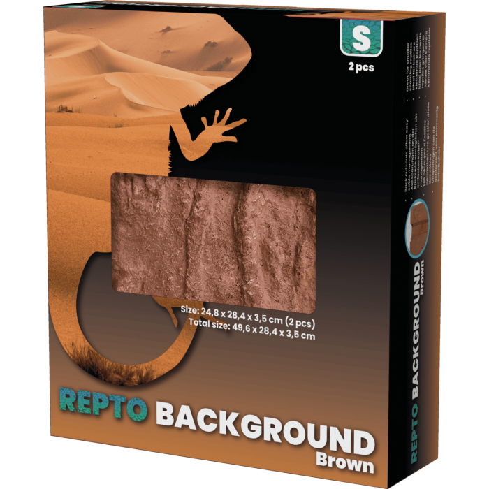 REPTO BACKGROUND BROWN 51X25X30 (R1100720) задній фон для тераріуму