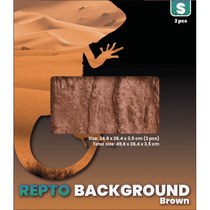 REPTO BACKGROUND BROWN 51X25X30 (R1100720) задній фон для тераріуму