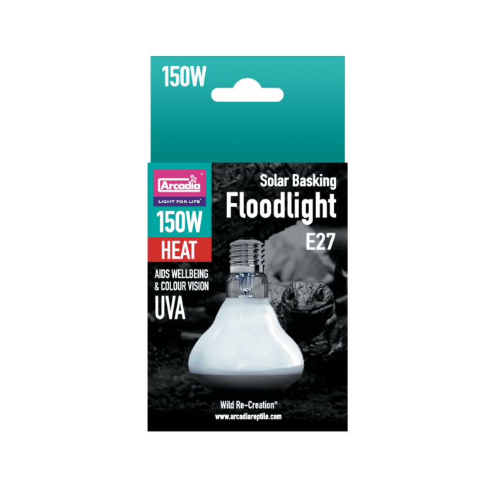 ARCADIA SOLAR BASKING FLOODLIGHT 150 WATT (R2100130) світло-теплова лампа для рептилій