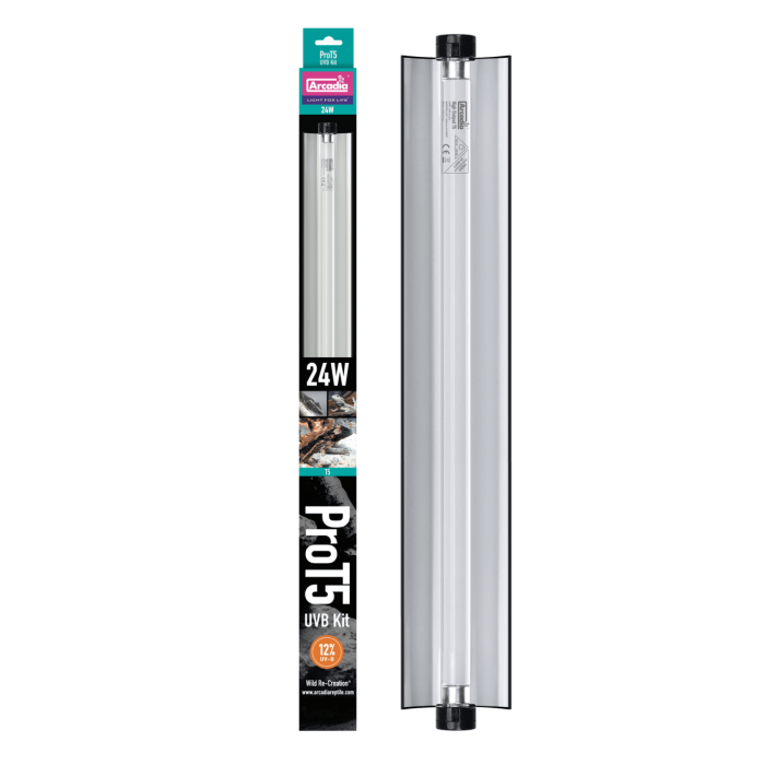 ARCADIA PRO T5 UVB KIT DESERT 12% UVB 24 WATT (R2100330) ультрафіолетова лампа для рептилій