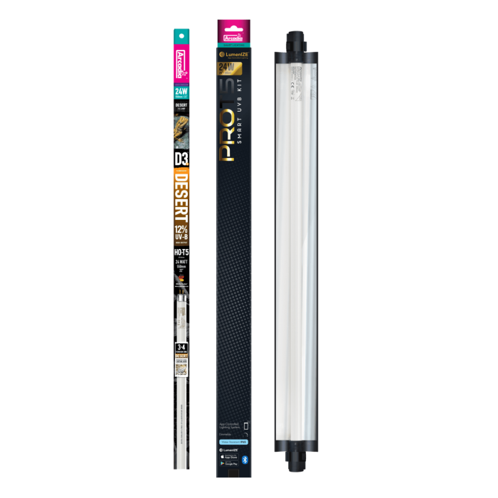LUMENIZE PRO T5 UVB KIT D3+ 12% UVB 24 WATT (R2200060) ультрафіолетова лампа для рептилій