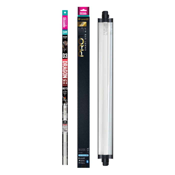 LUMENIZE PRO T5 UVB KIT DRAGONLAMP 14% UVB 24 WATT (R2200065) ультрафіолетова лампа для рептилій