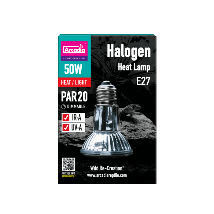 ARCADIA HALOGEN BASKING SPOT (E27) 50 WATT (R2100155) лампа для рептилій