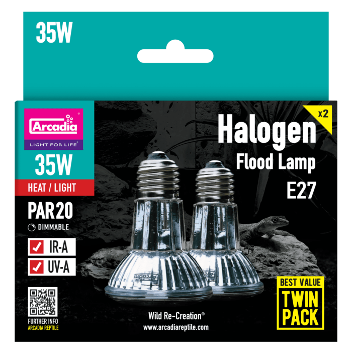 ARCADIA HALOGEN BASKING SPOT 35 WATT TWIN PACKK (R2100167) лампа для рептилій