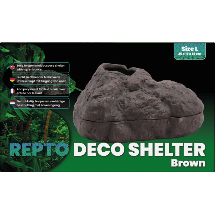 Декорація для акваріума REPTO DECO SHELTER BROWN L (R5100310)