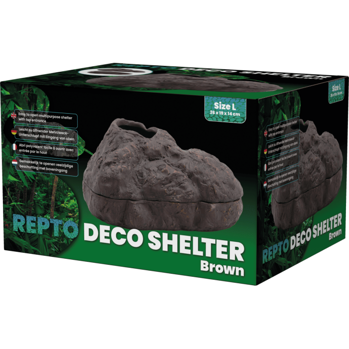 Декорація для акваріума REPTO DECO SHELTER BROWN L (R5100310)