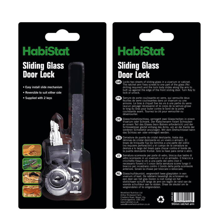 HABISTAT VIVARIUM LOCK 90MM (R1100190) Замок для тераріуму