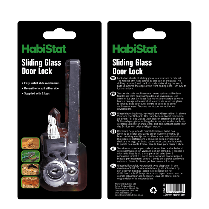 HABISTAT VIVARIUM LOCK 120MM (R1100185) Замок для тераріуму