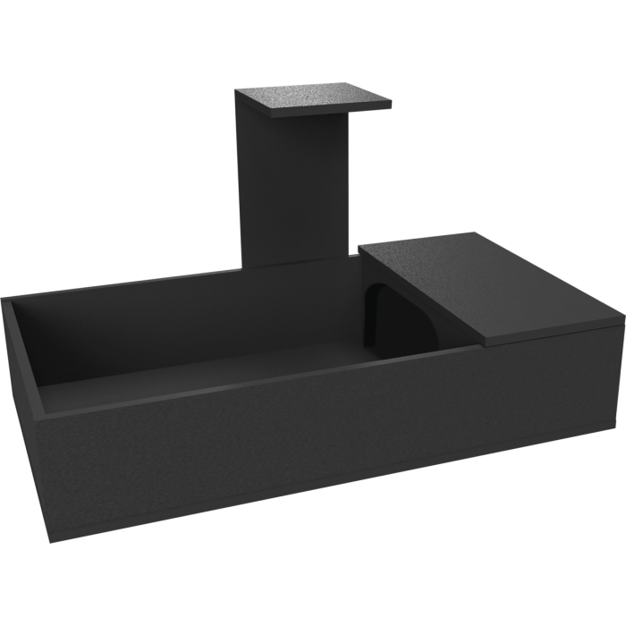 Стіл для черепах HABISTAT TORTOISE TABLE BLACK WOOD L109 X D61 X H63CM (R1100030)