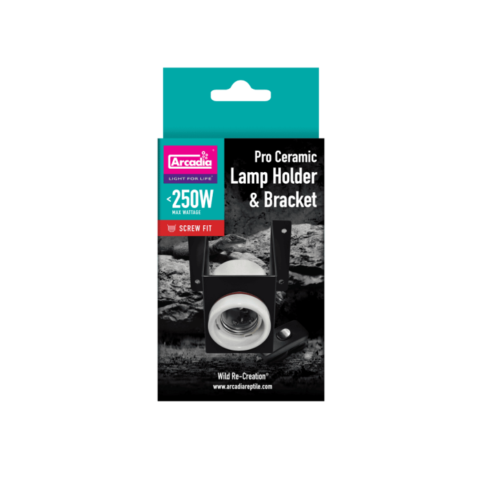 ARCADIA PRO CERAMIC LAMP HOLDER & BRACKET (R2100195) керамічний патрон для тераріума