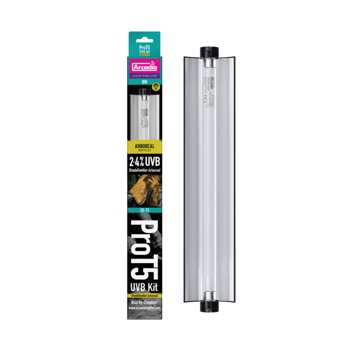ARCADIA PRO T5 UVB KIT SHADEDWELLER ARBOREAL 2,4% UVB 8 WATT (R2100345) ультрафіолетова лампа для рептилій