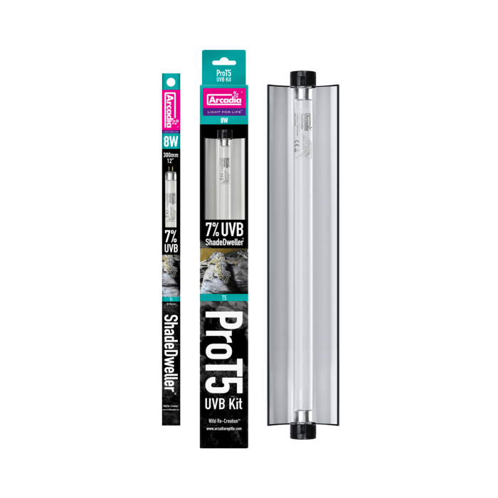 ARCADIA PRO T5 UVB KIT SHADEDWELLER 7% UVB 8 WATT (R2100350) ультрафіолетова лампа для рептилій