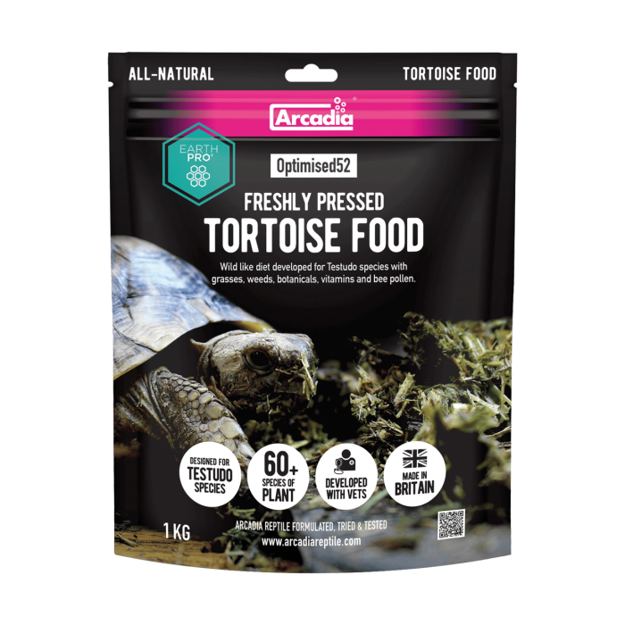 ARCADIA EARTHPRO OPTIMISED52 TORTOISE FOOD 1KG (R9100067) корм для черепах
