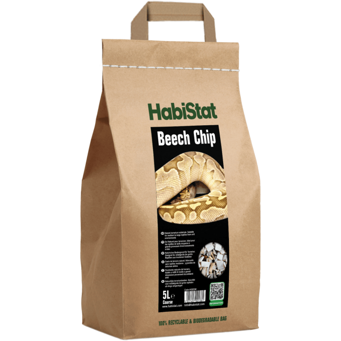 HABISTAT BEECH CHIP SUBSTRATE COARSE 5 LITRES (R4100005) субстрат для тераріума