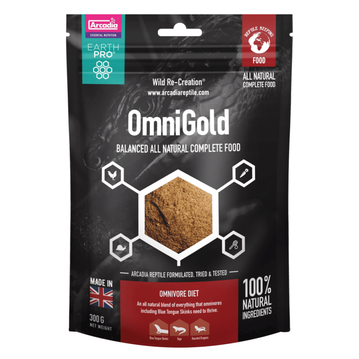 ARCADIA EARTH PRO OMNI GOLD 300 GRAM (R9100105) корм для всеїдних тварин
