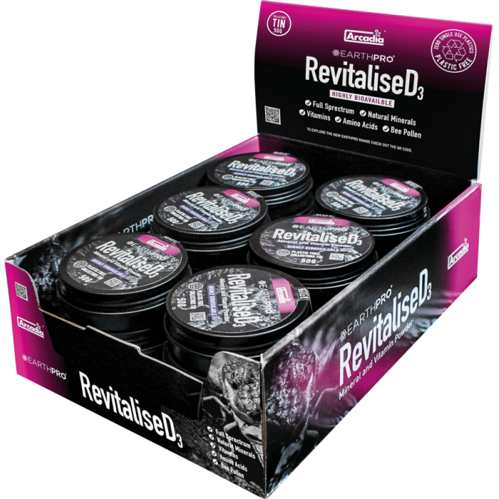 ARCADIA EARTHPRO REVITALISED3 DISPLAY (18 X 50G) (R9100059) суміш мінералів