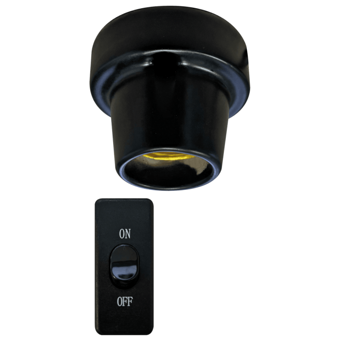 REPTO CERAMIC E27 LIGHT HOLDER SURFACE (R2300007) керамічний патрон для тераріума