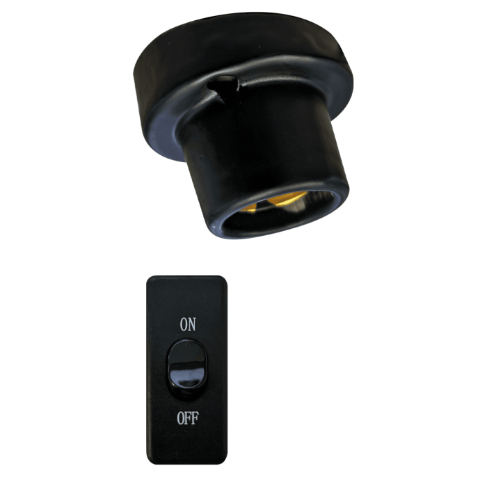 REPTO CERAMIC E27 LIGHT HOLDER ANGULAR (R2300009) керамічний патрон для тераріума