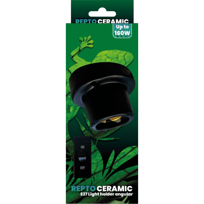REPTO CERAMIC E27 LIGHT HOLDER ANGULAR (R2300009) керамічний патрон для тераріума