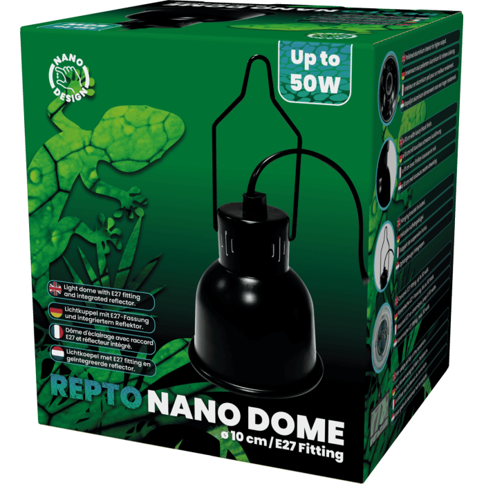 REPTO NANO DOME E27 FITTING 10 CM BLACK (R3100075) нано світильник для тераріума