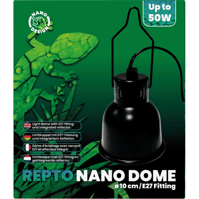 REPTO NANO DOME E27 FITTING 10 CM BLACK (R3100075) нано світильник для тераріума
