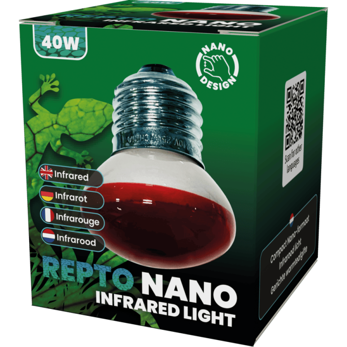 REPTO NANO INFRARED LIGHT 40 WATT (R3100083) інфрачервона нано лампа для рептилій