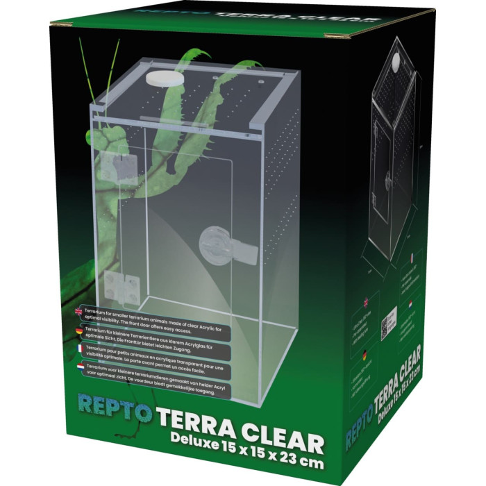 Тераріум REPTO TERRA CLEAR DELUXE 15X15X23 CM (R1100775)