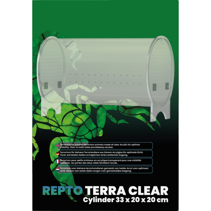 Тераріум REPTO TERRA CLEAR CYLINDER 33X20X20 CM (R1100790)