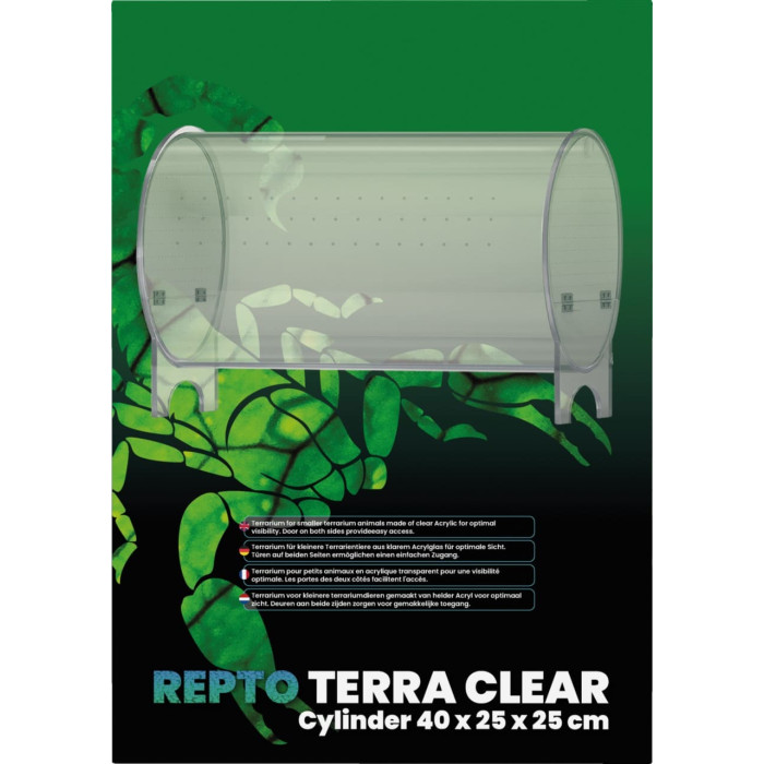 Тераріум REPTO TERRA CLEAR CYLINDER 40X25X25 CM (R1100795)