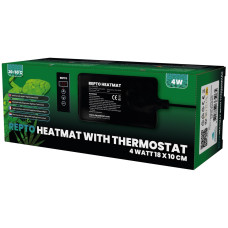 REPTO HEAT MAT WITH THERMOSTAT 4 WATT 18X10 CM (R3100350) нагрівальний мат з термостатом