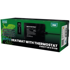 REPTO HEAT MAT WITH THERMOSTAT 8 WATT 20X15 CM (R3100355) нагрівальний мат з термостатом