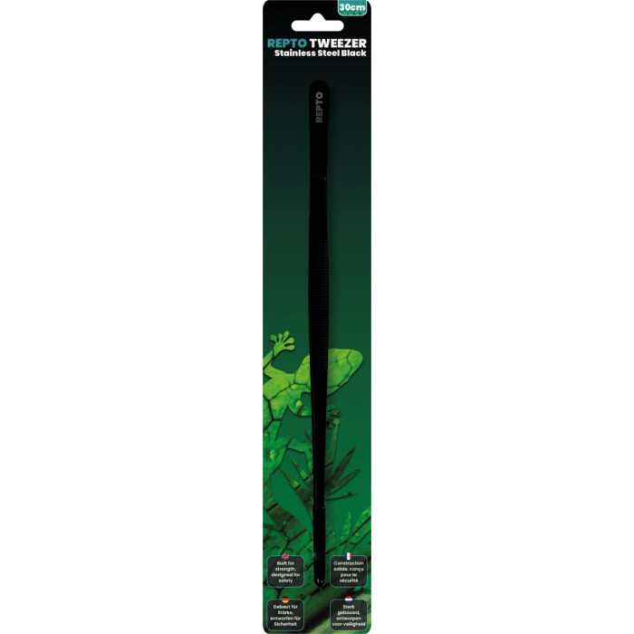 REPTO TWEEZER STAINLESS STEEL BLACK 30 CM (R3300125) чорний пінцет для рептилій