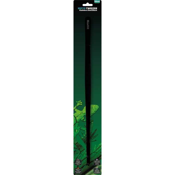 REPTO TWEEZER STAINLESS STEEL BLACK 45 CM (R3300130) чорний пінцет для рептилій