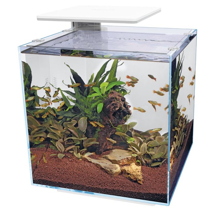 Купити SuperFish QubiQ 60 LED White — стильний білий куб-акваріум 60 л з LED