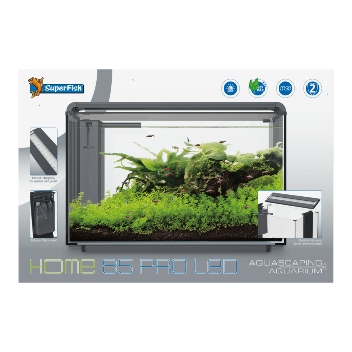 Купити SuperFish Home ProLED 85 White — преміум акваріум 85 л з LED та фільтром