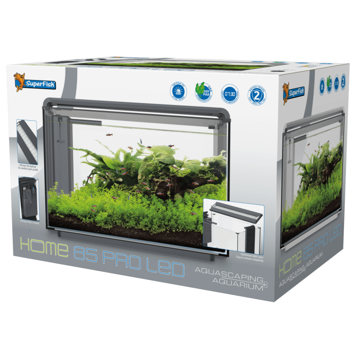 Купити SuperFish Home ProLED 85 White — преміум акваріум 85 л з LED та фільтром