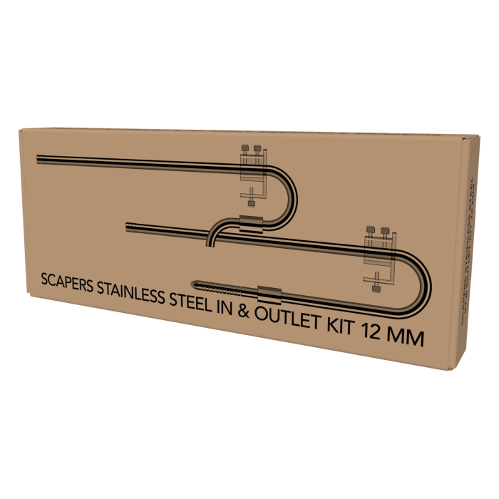 Набір трубок до фільтра SCAPE STAINLESS INOUTLET KIT 12MM