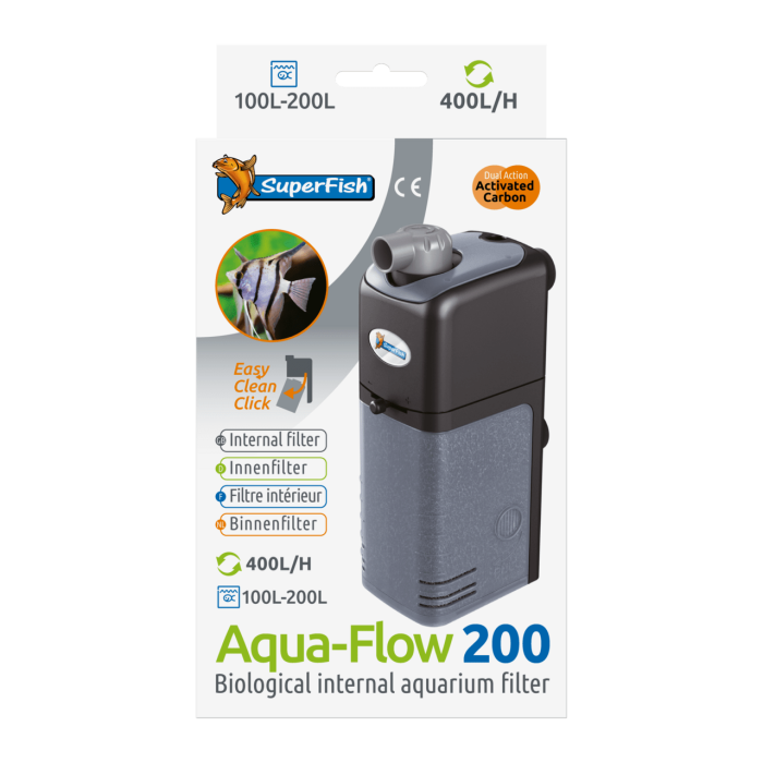Купить внутренний фильтр AquaFlow 200 для аквариума 100–200л