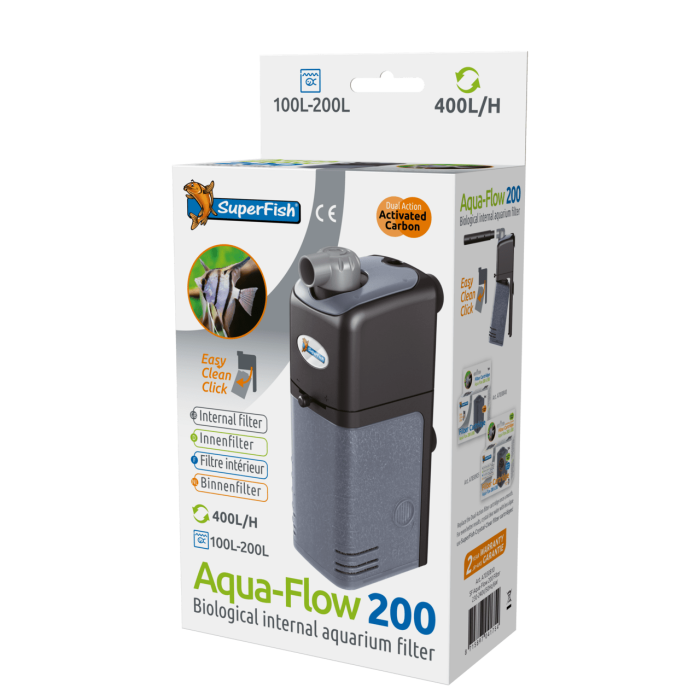 Купить внутренний фильтр AquaFlow 200 для аквариума 100–200л