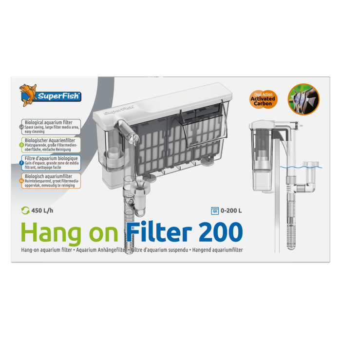 Купити каскадний фільтр Hang On Filter 200 для акваріума до 200 л