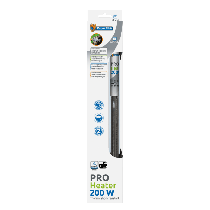 Купить обогреватель для аквариума PRO HEATER 200W (60–125 л, 35 см)