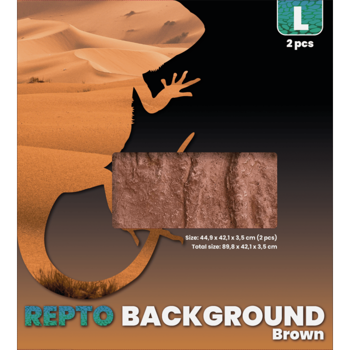 REPTO BACKGROUND BROWN 91X46X46 (R1100730) задній фон для тераріуму